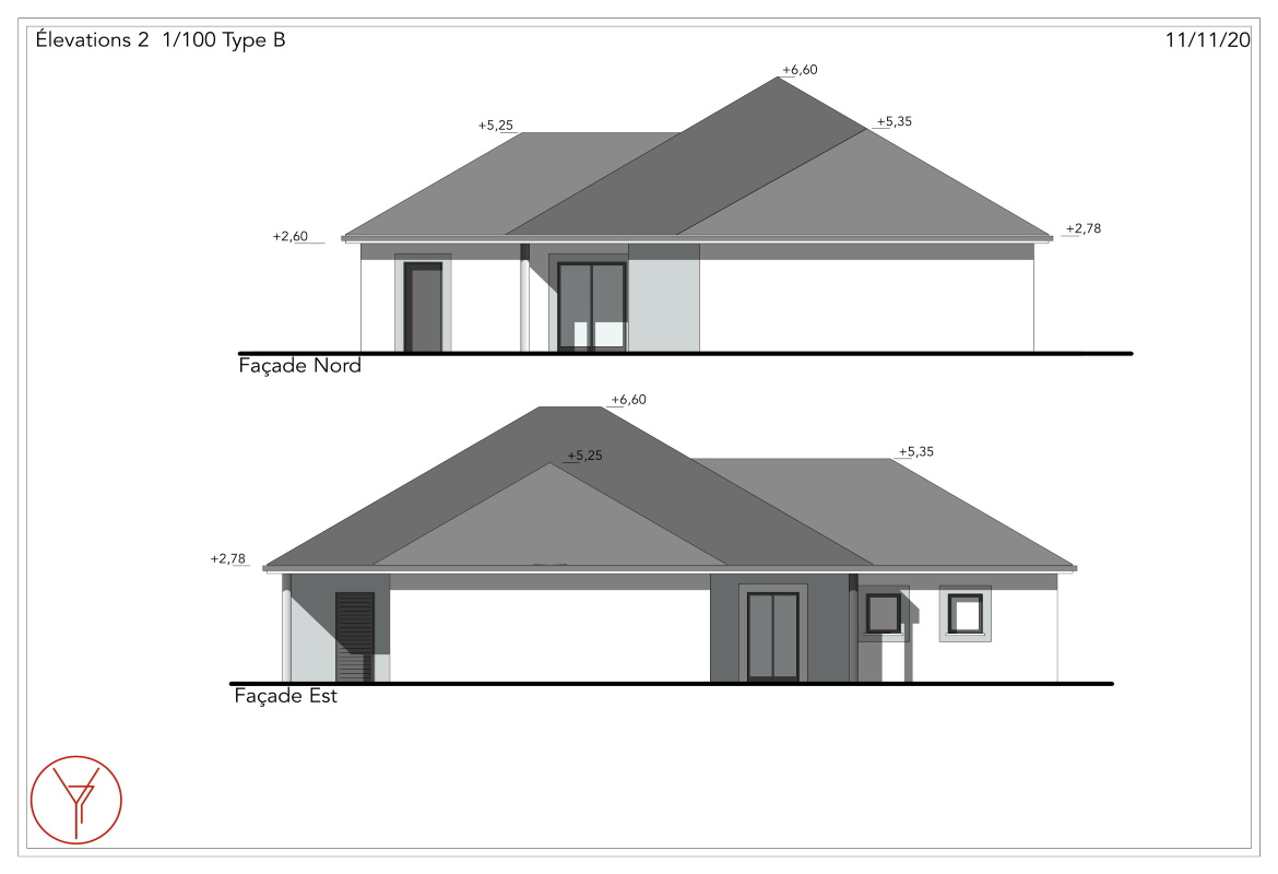 Modle B elevation 2